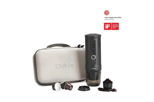 OutIn koffiemachine met travelkit